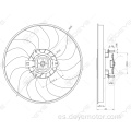 Motor del ventilador de refrigeración del radiador 12v para OPEL CORSA